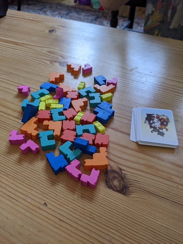 Group of cat meeples
