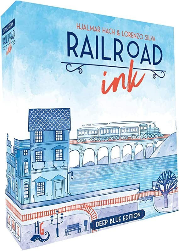 Rails West, Heads South: A Railroad Ink Deep Blue Board Game Review