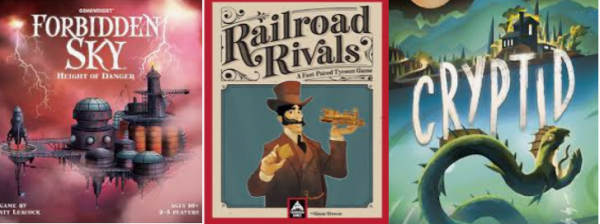 Barnes on Games #7 - Forbidden Sky, Railroad Rivals, Cryptid