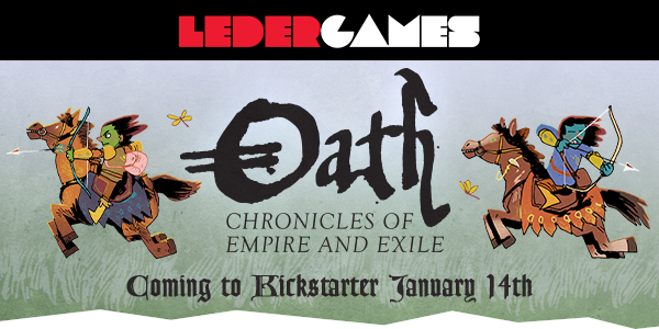 Leder Games Announces Oath: Chronicles of Empire and Exile by Cole Wehrle