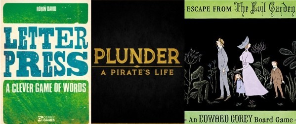 Barnes on Games- Letter Press, Plunder: A Pirate’s Life, Escape from the Evil Garden Reviews